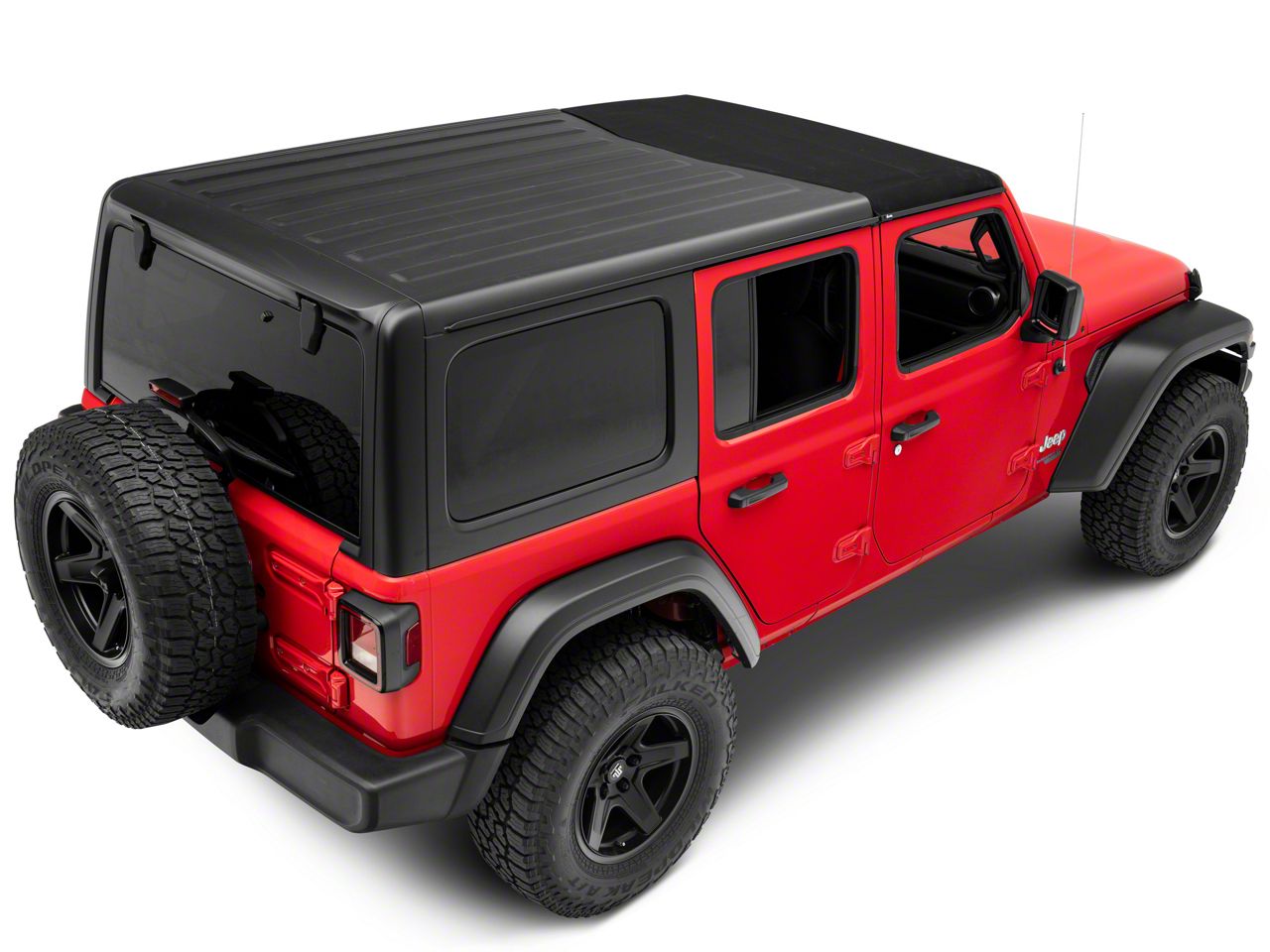 Bestop Jeep Wrangler Sunrider for Factory Hard Tops; Black Twill