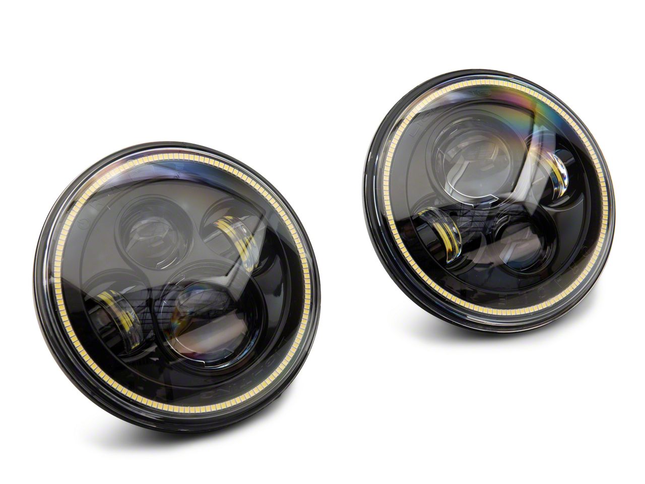 Oracle Jeep Wrangler 7-Inch High Powered LED Headlights with White