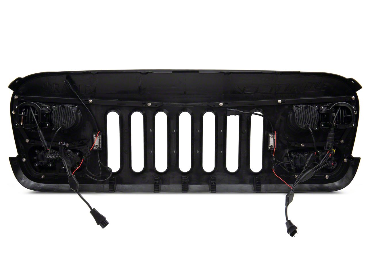Grilles Avant En Maille Noire Pour Jeep Wrangler JK 2007-2015 - Lot De 7 Inserts - Protection Moteur Et Style