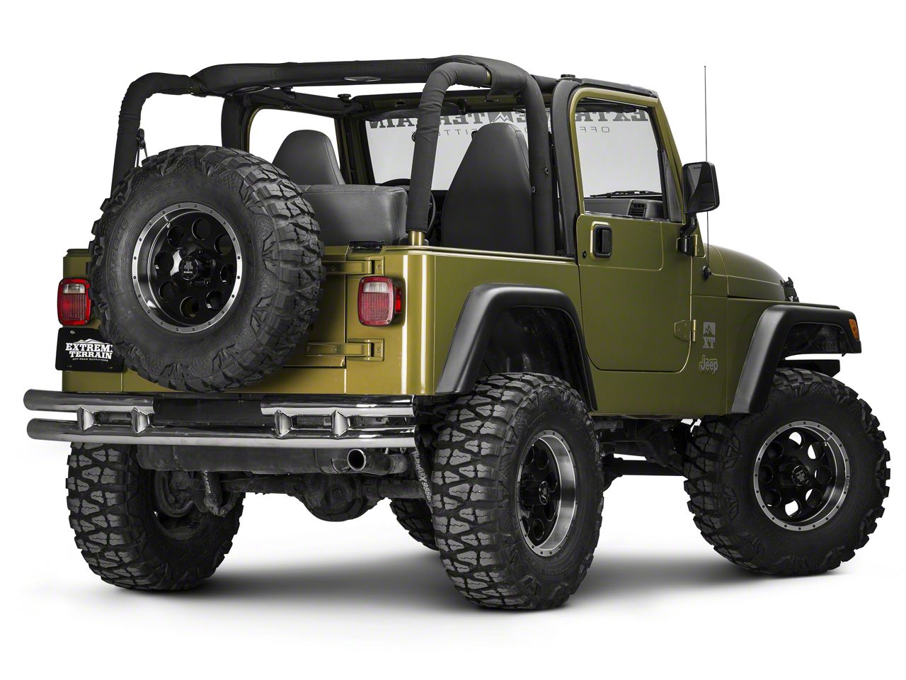 Rugged Ridge Jeep Wrangler 3-Inch Double Tube Rear Bumper