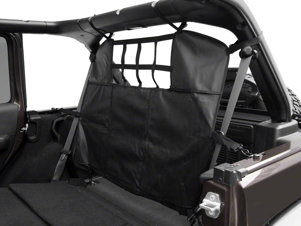 Malla Divisora Para Perros En Autos – Perfecta Para Jeep Wrangler JK JL 4 Puertas | Fácil De Instalar Y Resistente