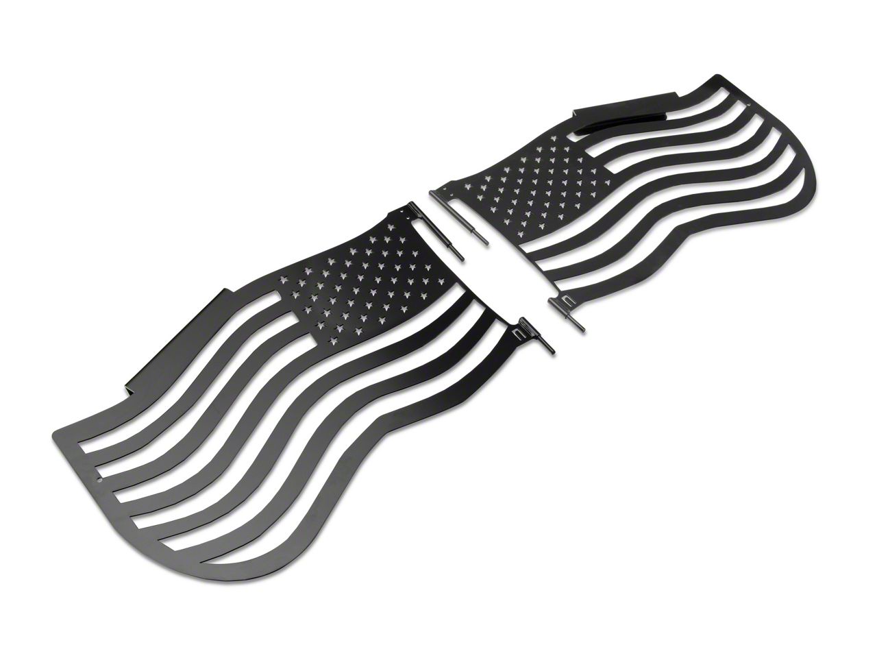 Steinjager Jeep Wrangler Premium American Flag Front Trail Doors