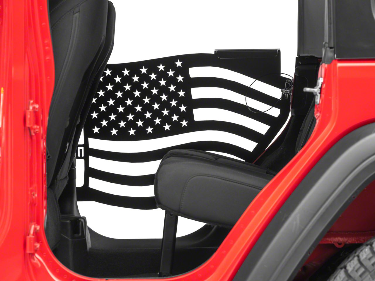 Steinjager Jeep Wrangler Premium American Flag Rear Trail