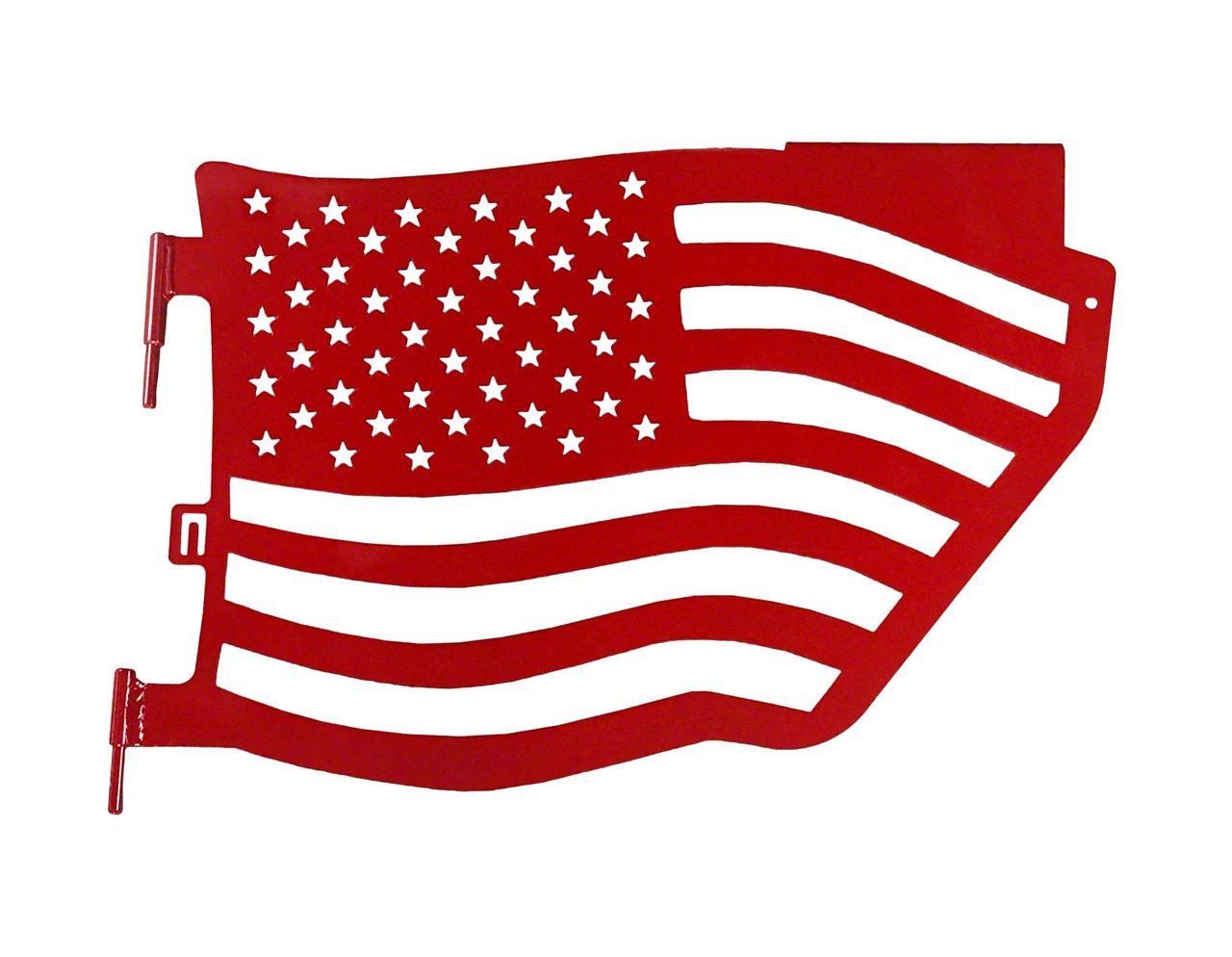 Steinjager Jeep Wrangler Premium American Flag Rear Trail