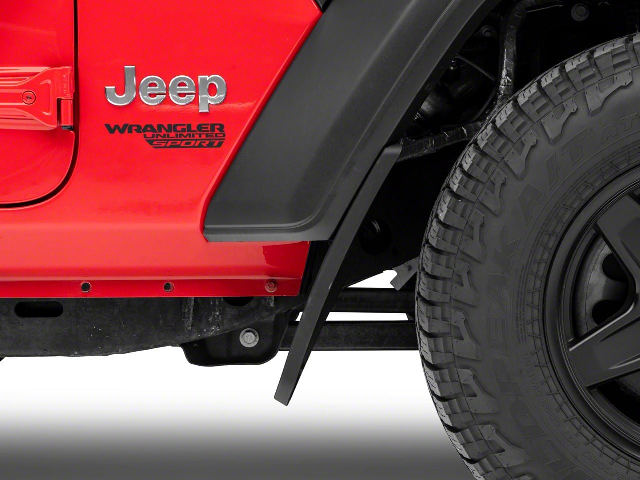 RedRock Jeep Wrangler Mud Guards; Front and Rear J141419-JL (18-26