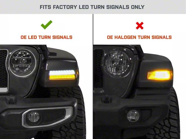 Wrangler 電光看板 Jeep Wrangler Full LED Side Marker Lights with Sequential Turn