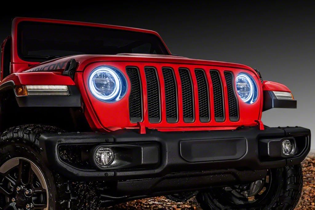 Oracle Jeep Wrangler ColorSHIFT RGB+W Headlight DRL Upgrade Kit