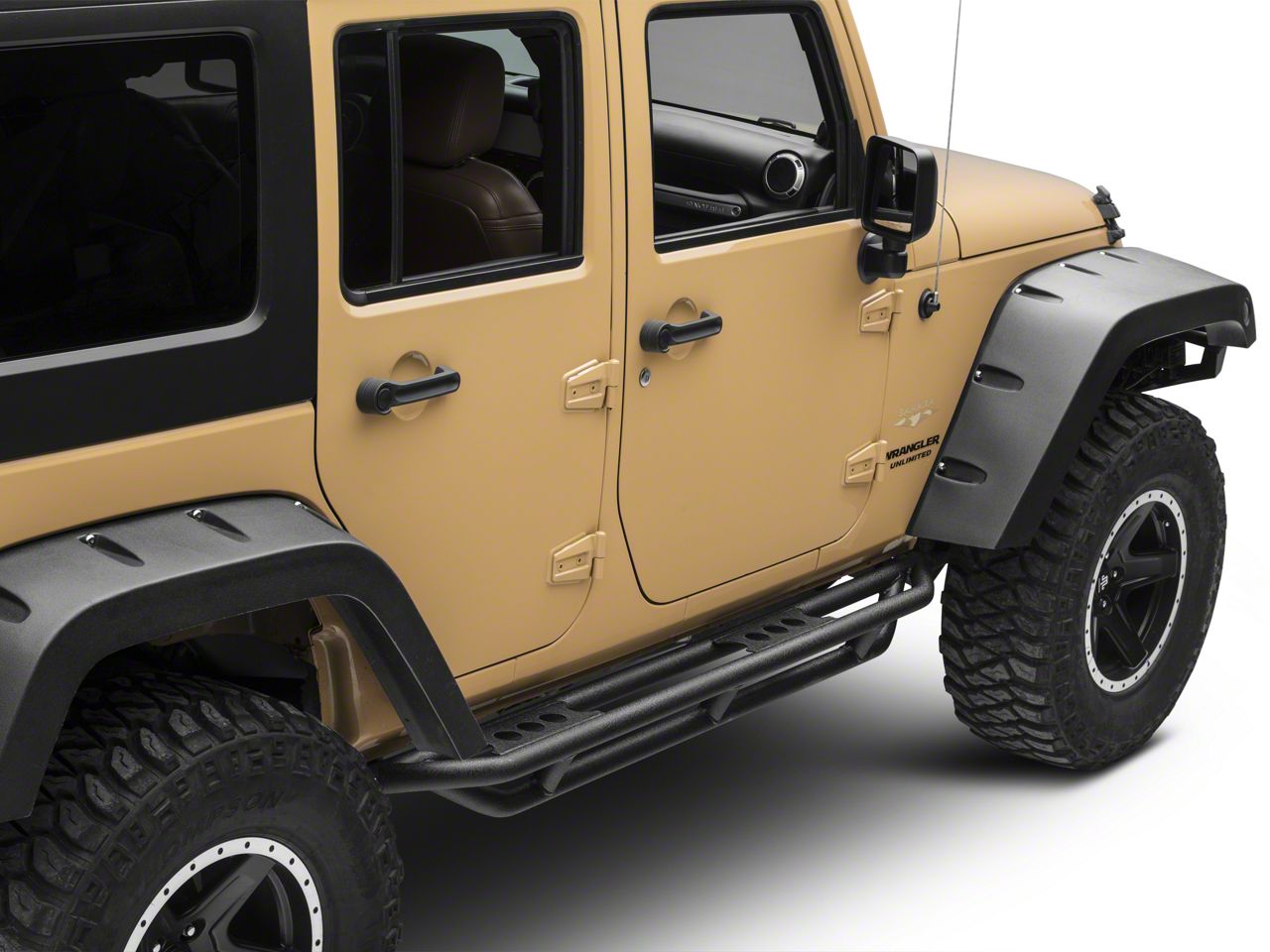 Smittybilt Jeep Wrangler Rock Crawler Side Armor 76633 (07-18 Jeep