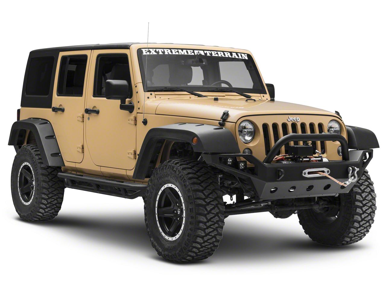 Smittybilt Jeep Wrangler Rock Crawler Side Armor 76633 (07-18 Jeep