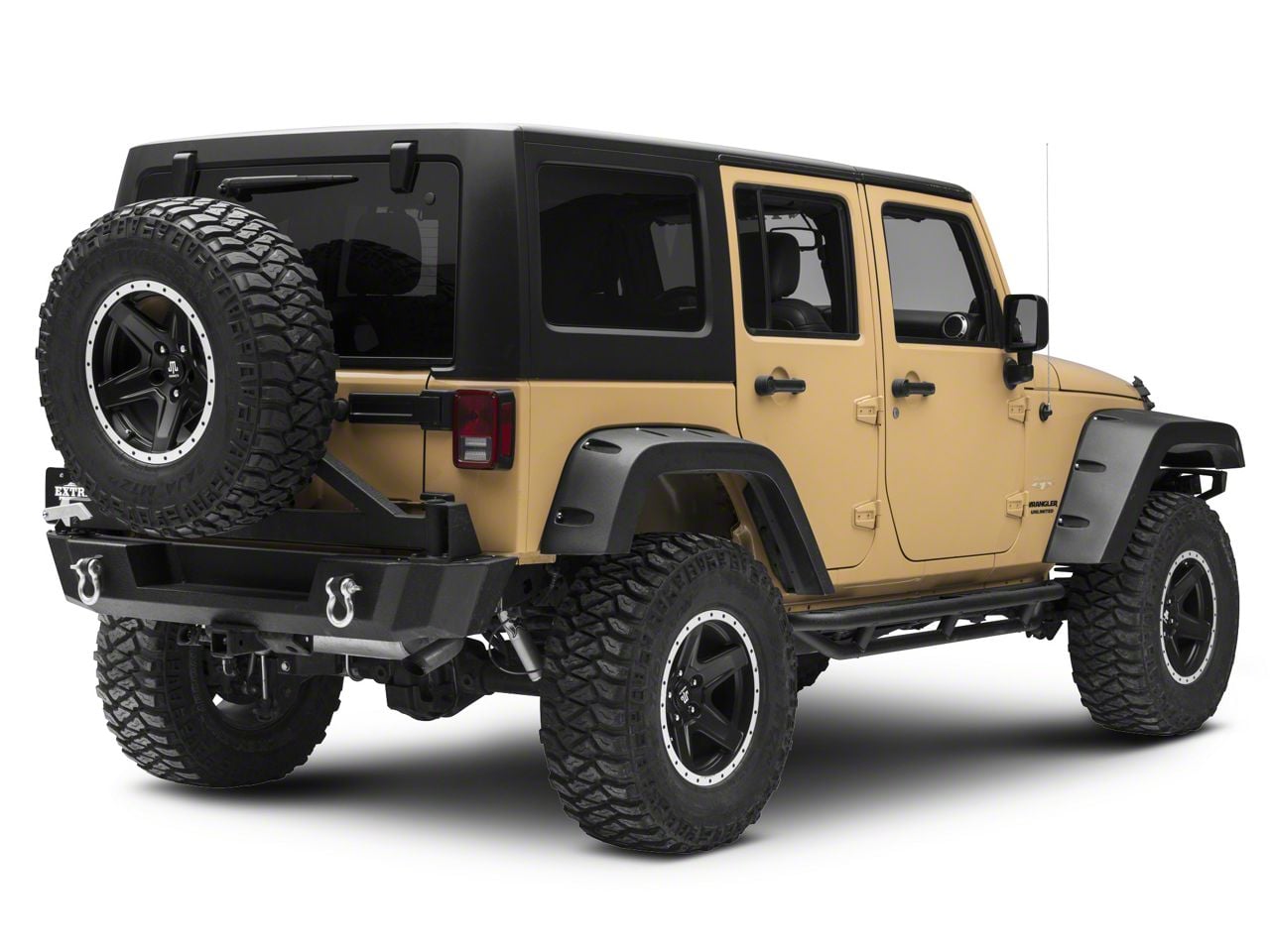 Smittybilt Jeep Wrangler Rock Crawler Side Armor 76633 (07-18 Jeep
