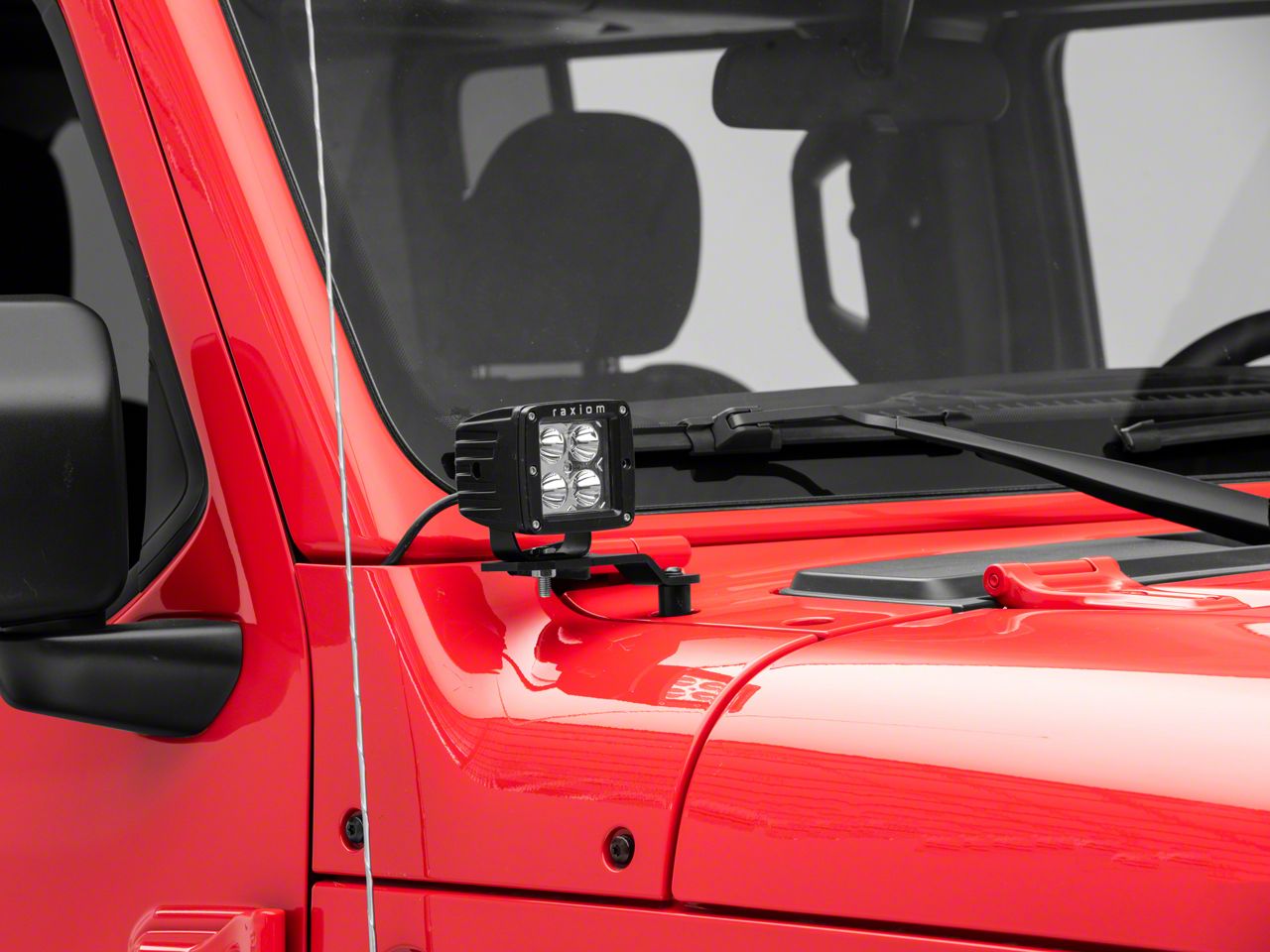 Jeep JL & JT Gladiator A Pillar Cowl Ditch Light Mounts, Pair Black – Off Road Evolution - View #10