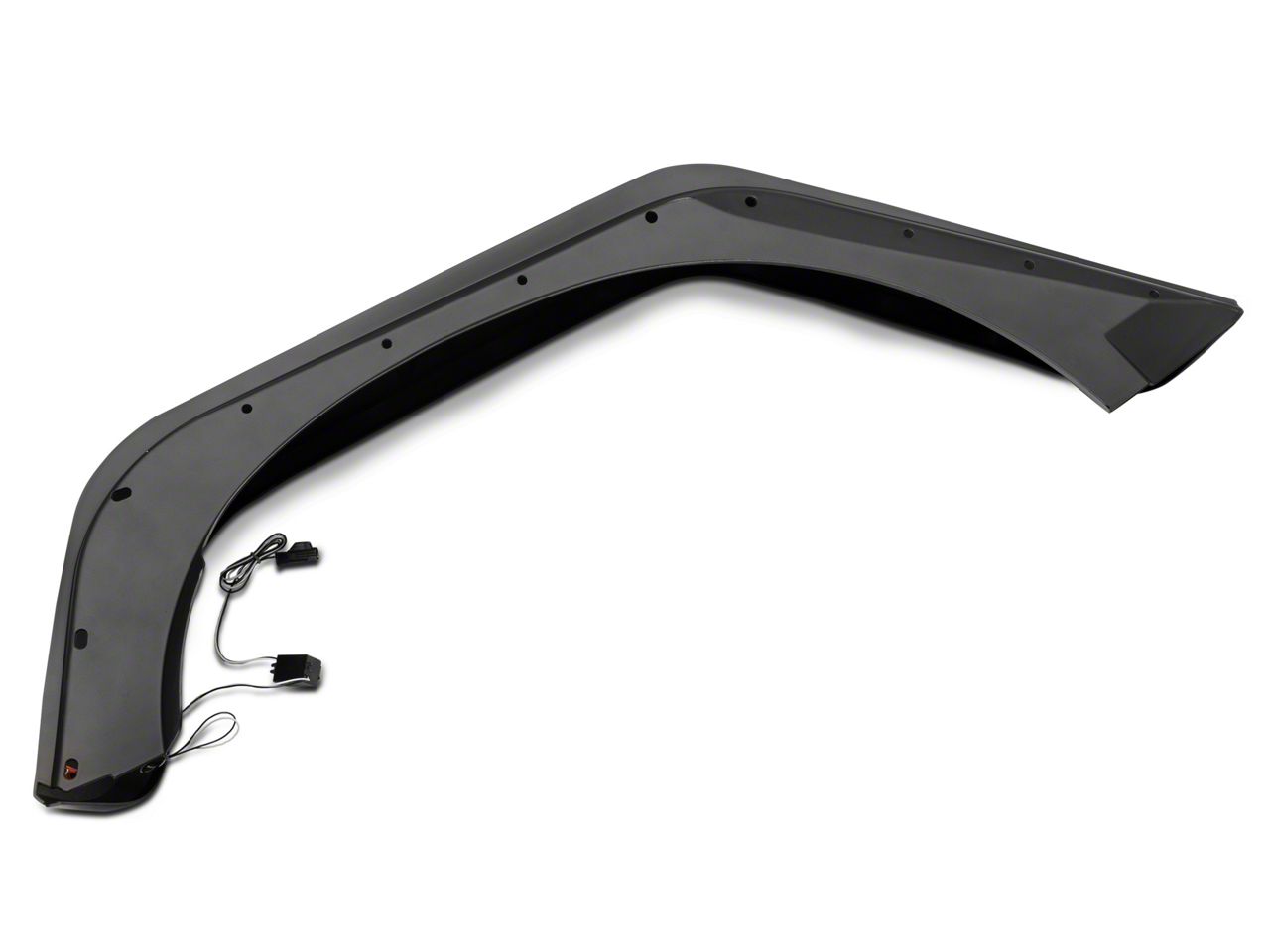 Jeep Wrangler Fender Flares; Pocket-Rivet Style; Matte Black (07