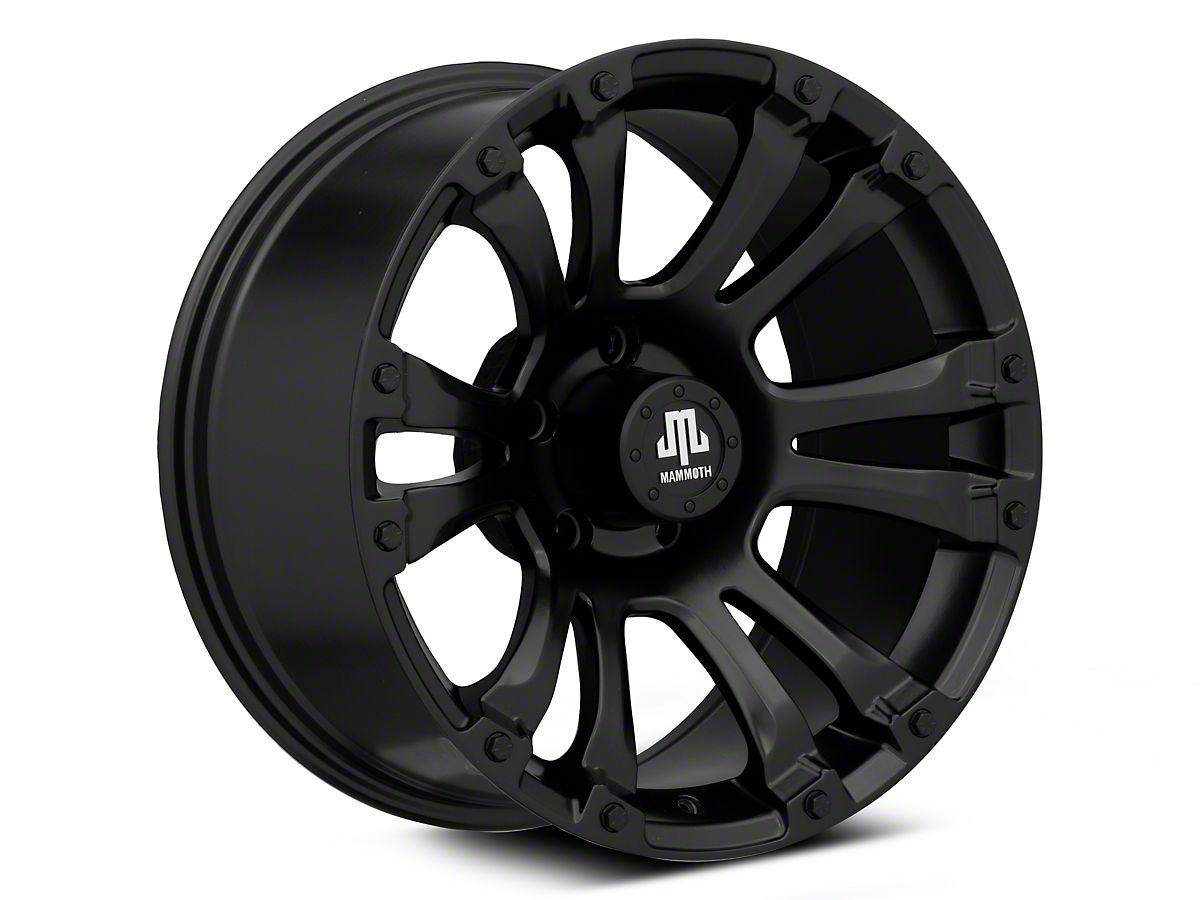Mammoth Jeep Wrangler Madness Matte Black Wheel; 18x9 J143263 (18 