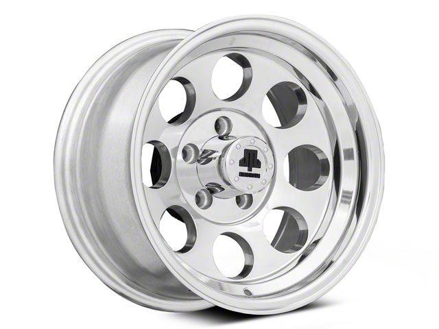 Mammoth Jeep Wrangler 8 Aluminum Polished Wheel; 15x8; -19mm Mammoth Jeep Wrangler 8 Aluminum Polished Wheel; 15x8; -19mm