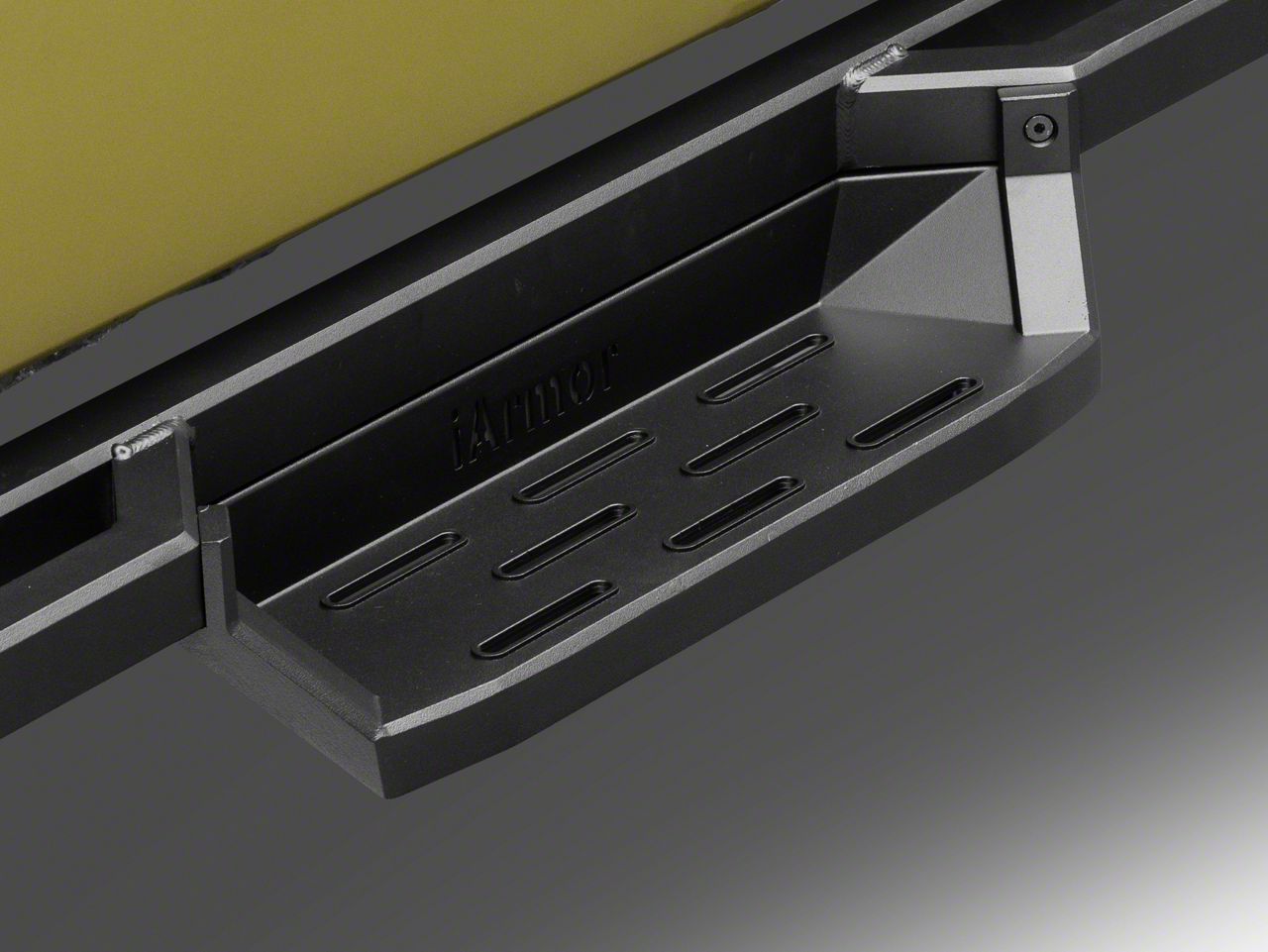 Jeep Wrangler Square Tube Drop Style Nerf Side Step Bars; Matte