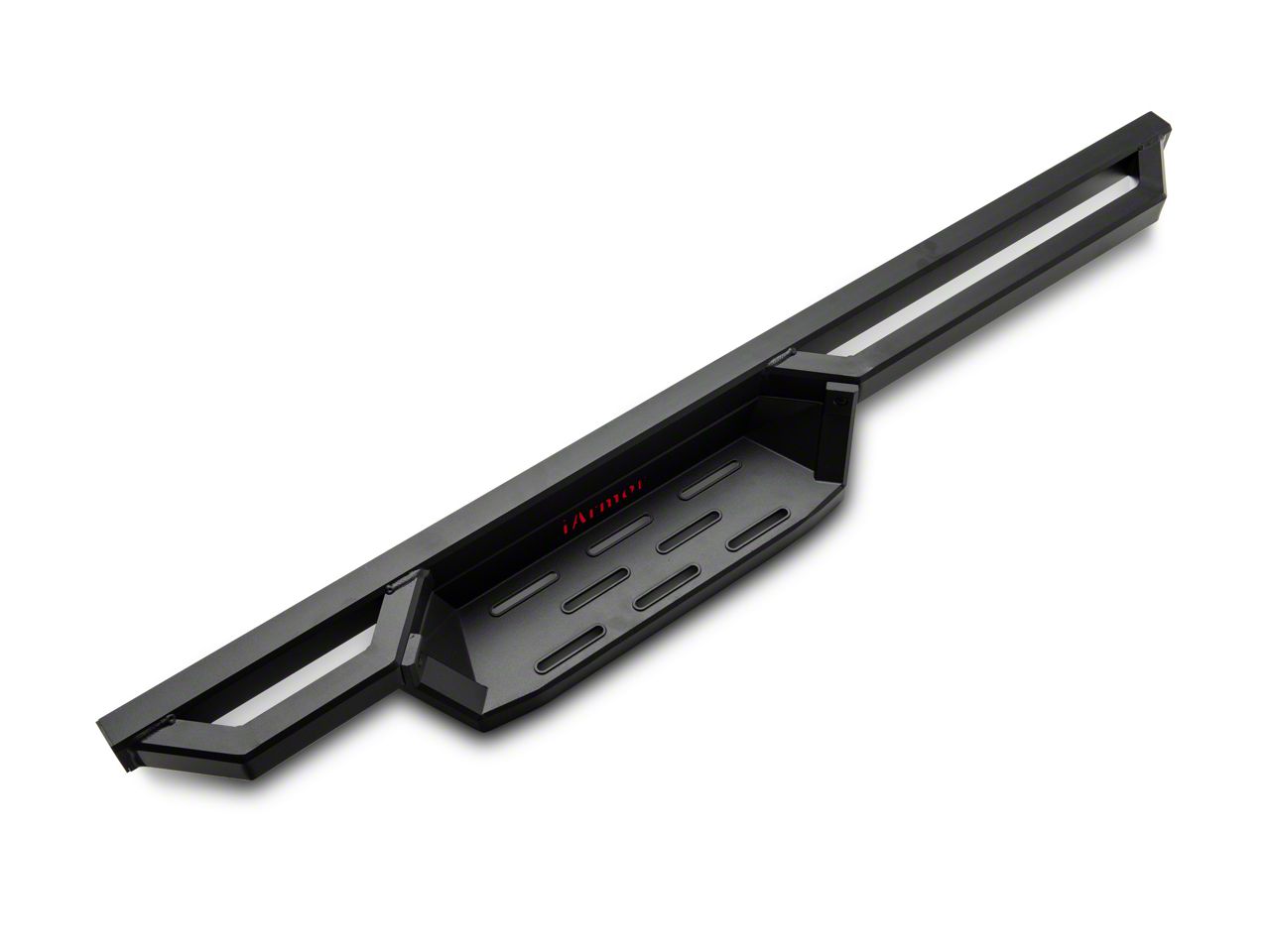 Jeep Wrangler Square Tube Drop Style Nerf Side Step Bars; Matte