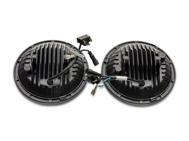 Raxiom Jeep Wrangler Axial Series 7-Inch LED Headlights with Raxiom Jeep Wrangler Axial Series 7-Inch LED Headlights with