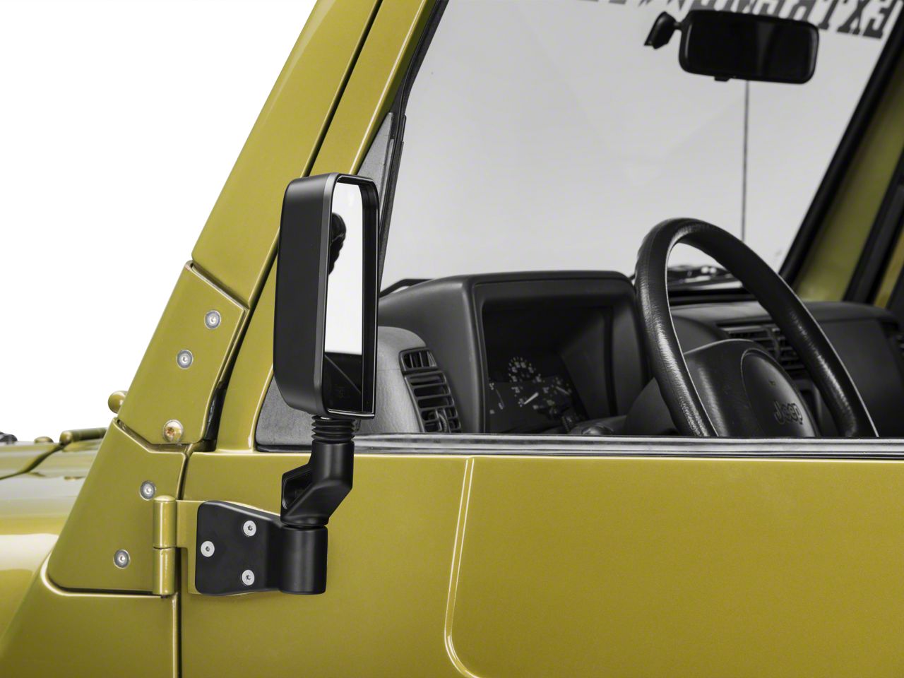 世界的に Rugged Ridge Jeep Wrangler Black Mirrors 11002.03 (87-02 その他