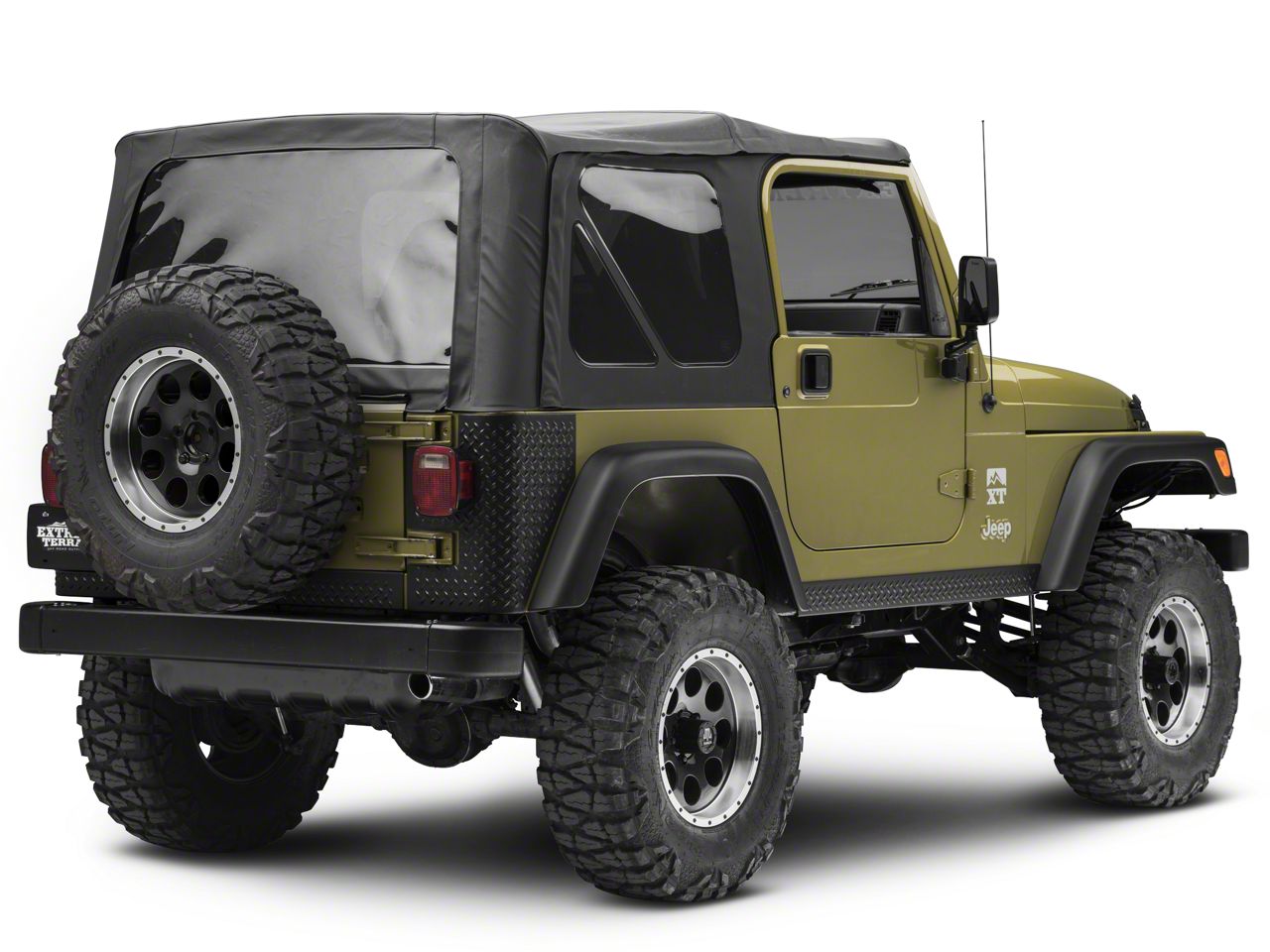 Rugged Ridge Jeep Wrangler Body Armor Diamond Textured Black