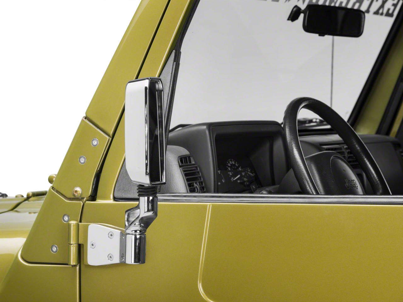 Rugged Ridge Jeep Wrangler Chrome Mirror Kit Left Only
