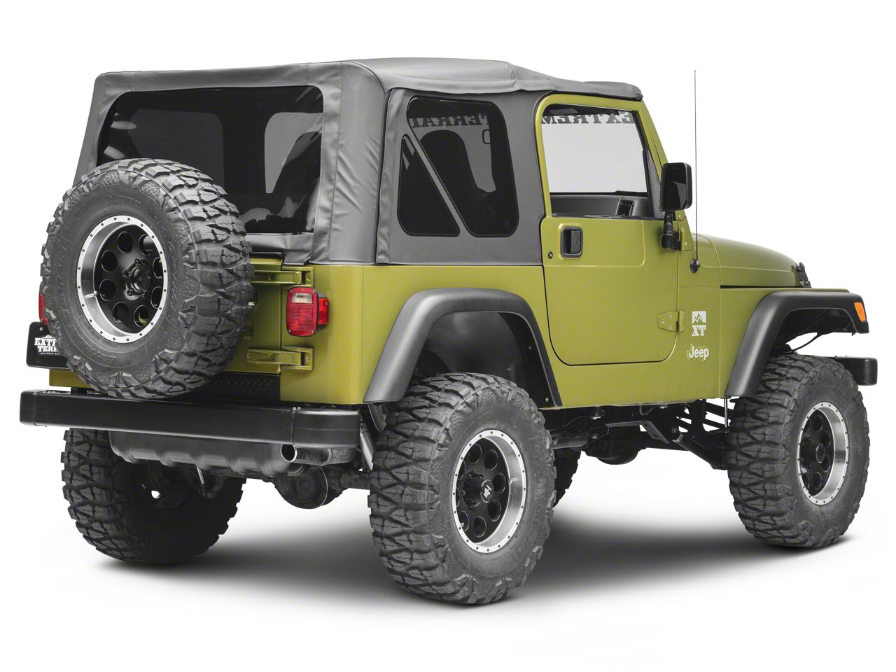 Rugged Ridge Jeep Wrangler Black Plastic Rear Tailgate Sill