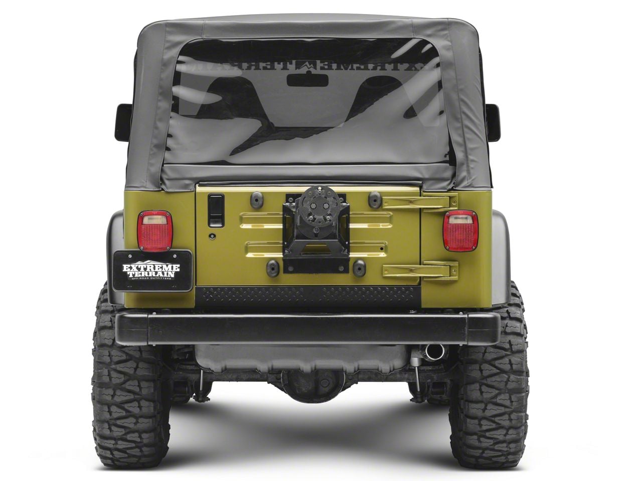Rugged Ridge Jeep Wrangler Black Plastic Rear Tailgate Sill
