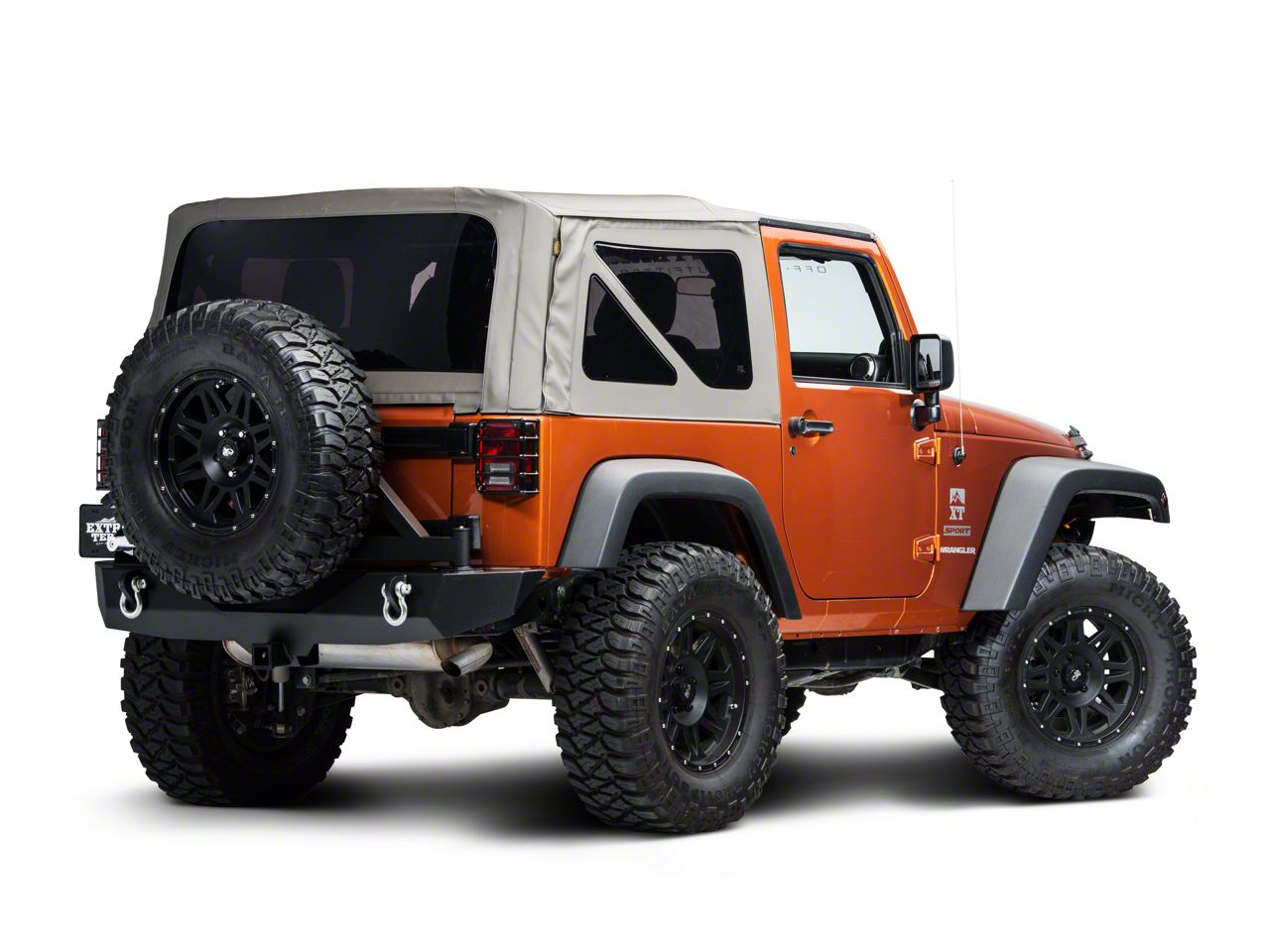 Rugged Ridge Jeep Wrangler Euro Tail Light Guards - Black