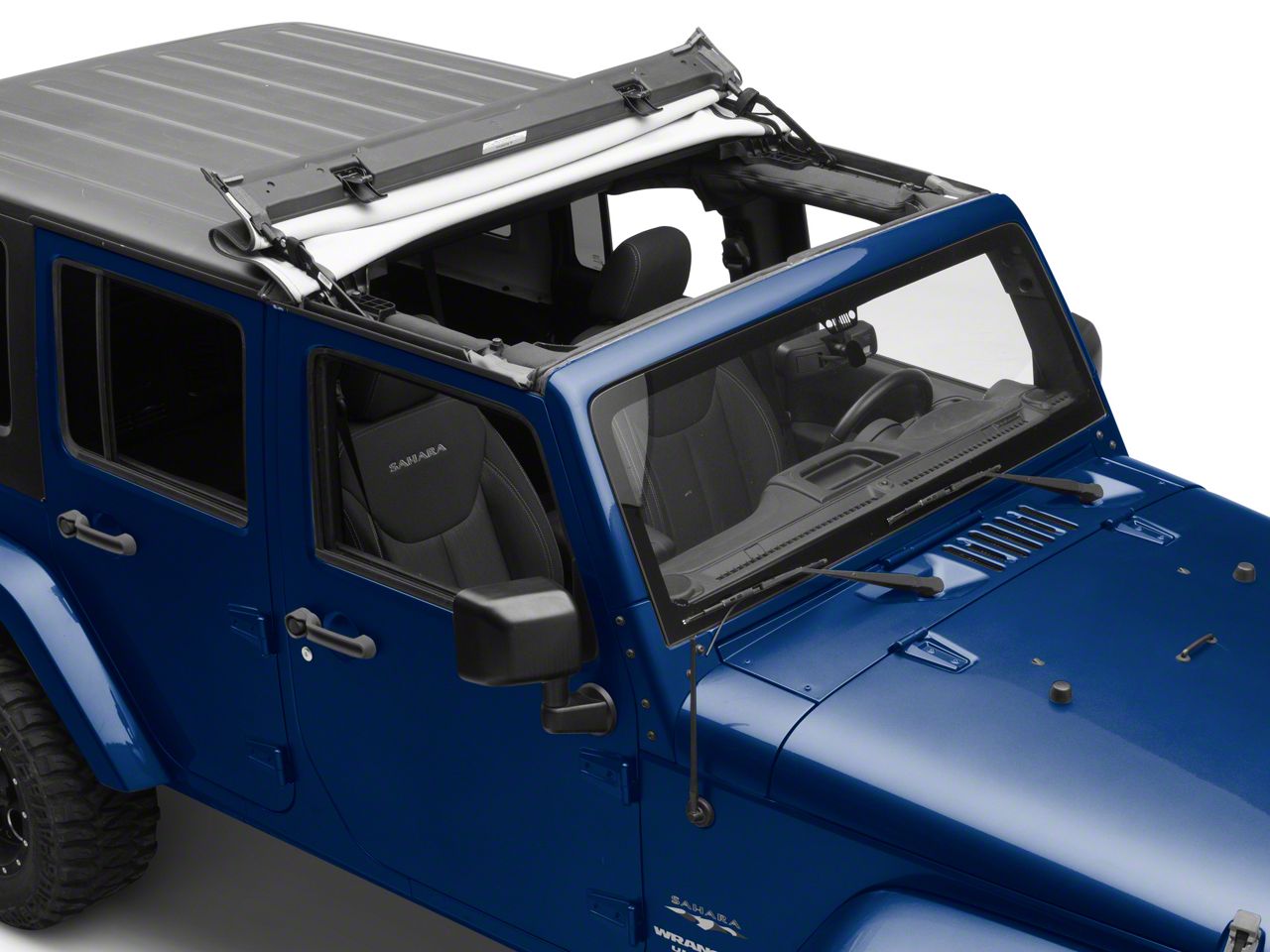 Bestop Jeep Wrangler Sunrider for Factory Hard Tops; Black Diamond