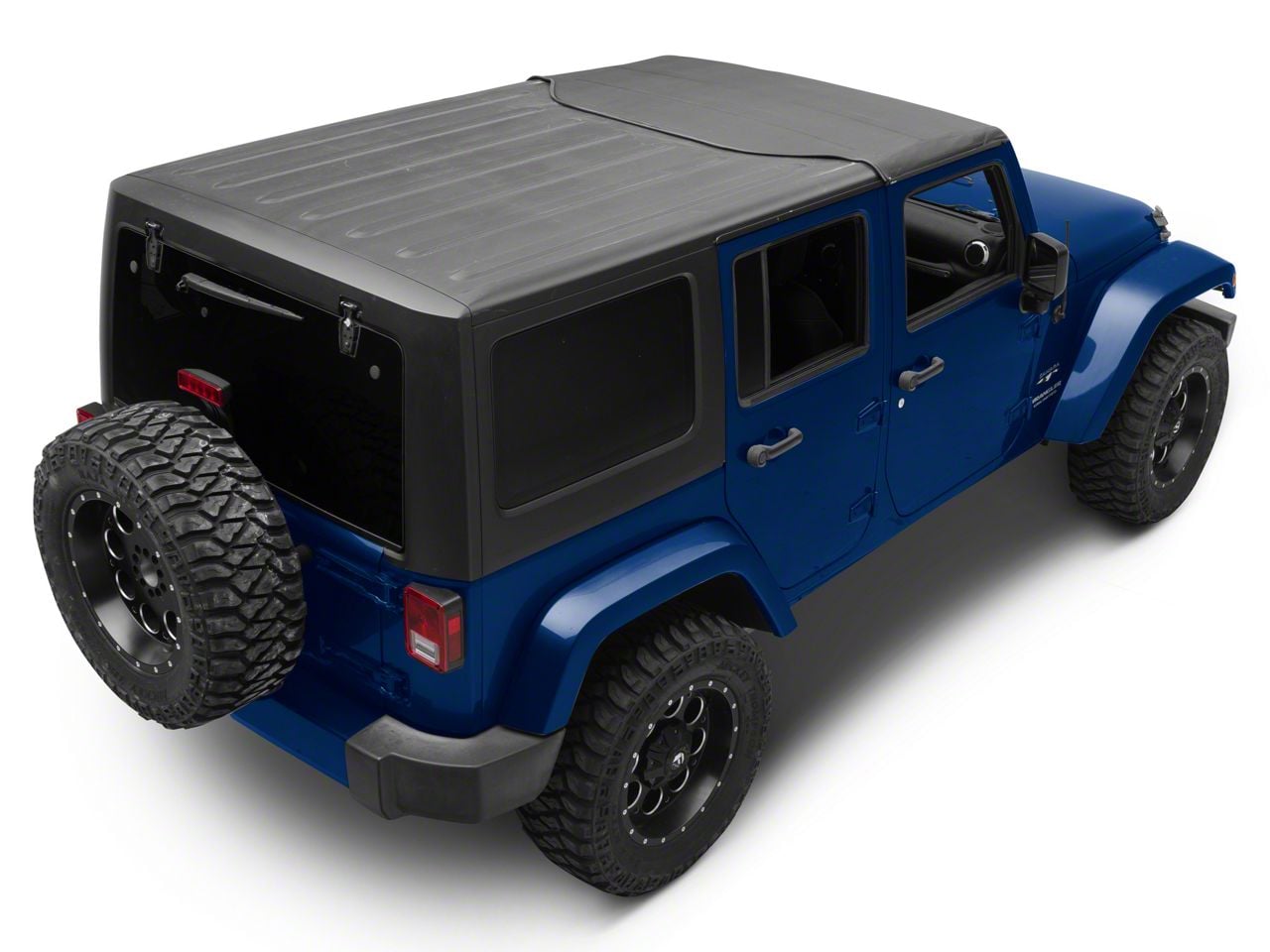 Bestop Jeep Wrangler Sunrider for Factory Hard Tops; Black Diamond