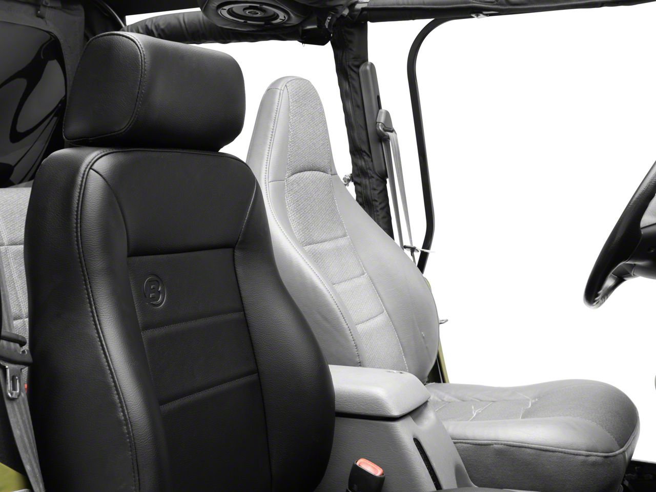 Bestop 5150001 Rivestimenti Sedili Anteriori Per Jeep Wrangler 2 Porte E 4 Porte (2007-2013) - Tappetini Protettivi
