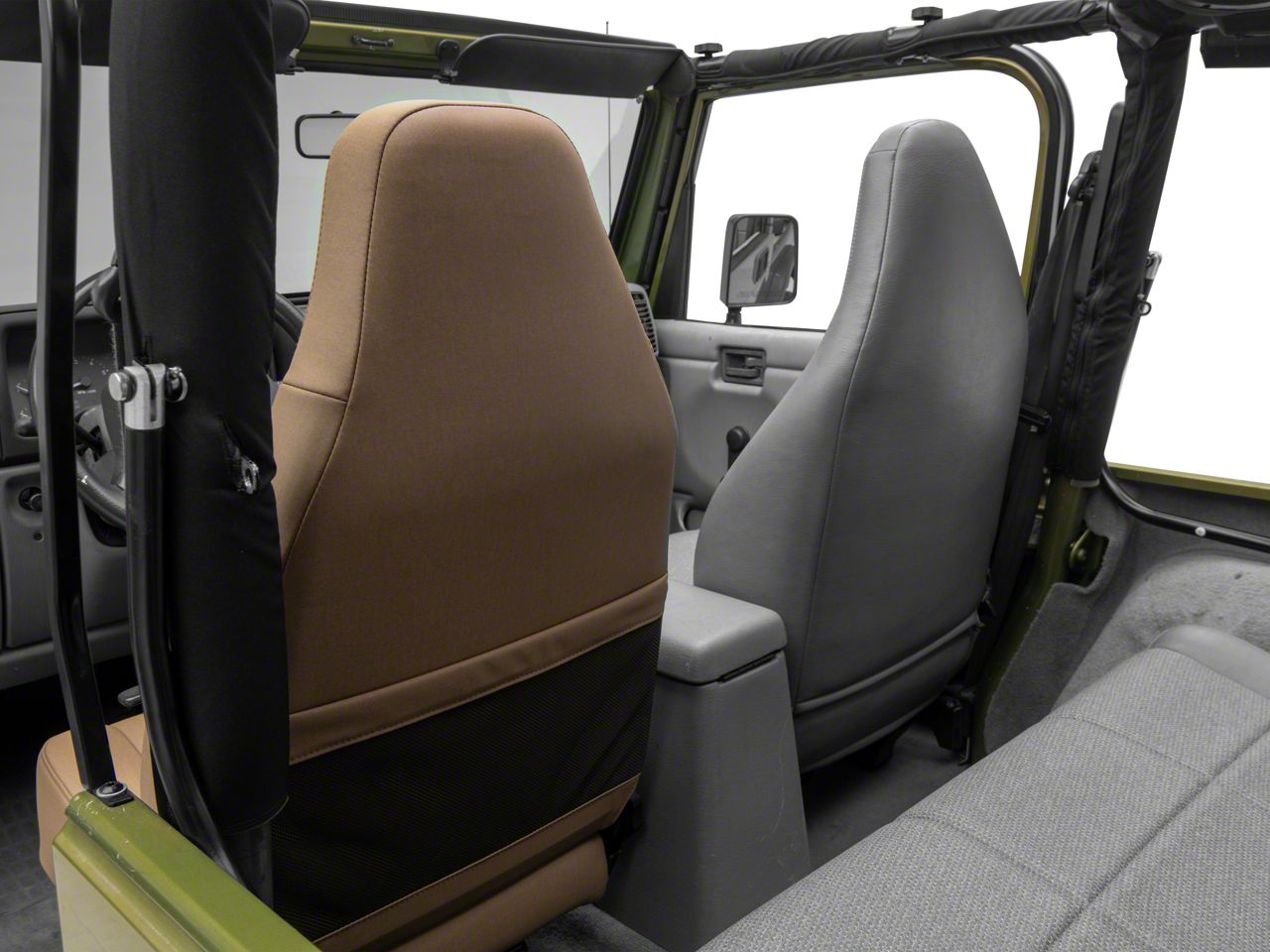 Bestop Jeep Wrangler Trailmax II Sport All Vinyl Front Seat; Spice