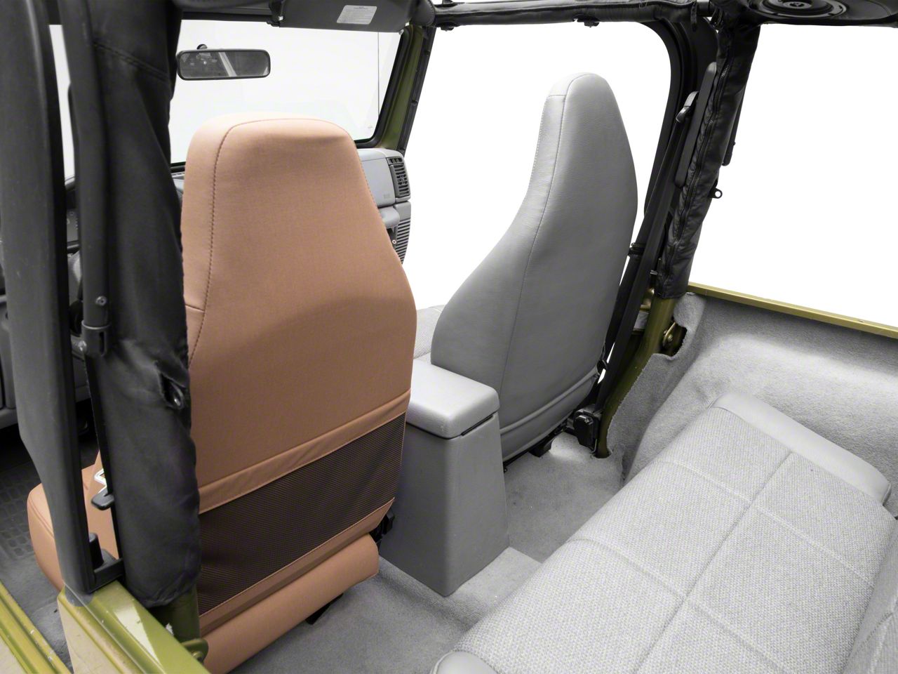 Bestop Jeep Wrangler Trailmax II Sport Center Fabric Front