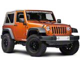 Rugged Ridge Front Bumper Applique; Silver (07-18 Jeep Wrangler JK)