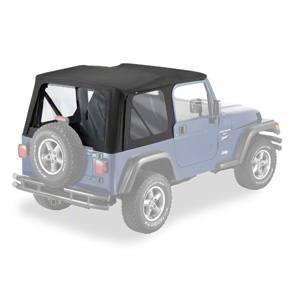 Bestop Jeep Wrangler Replace-A-Top w/ Clear Windows - Black Denim