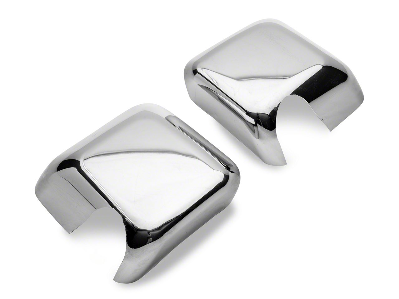 RedRock Jeep Wrangler Mirror Covers; Chrome J150566 (07-18 Jeep