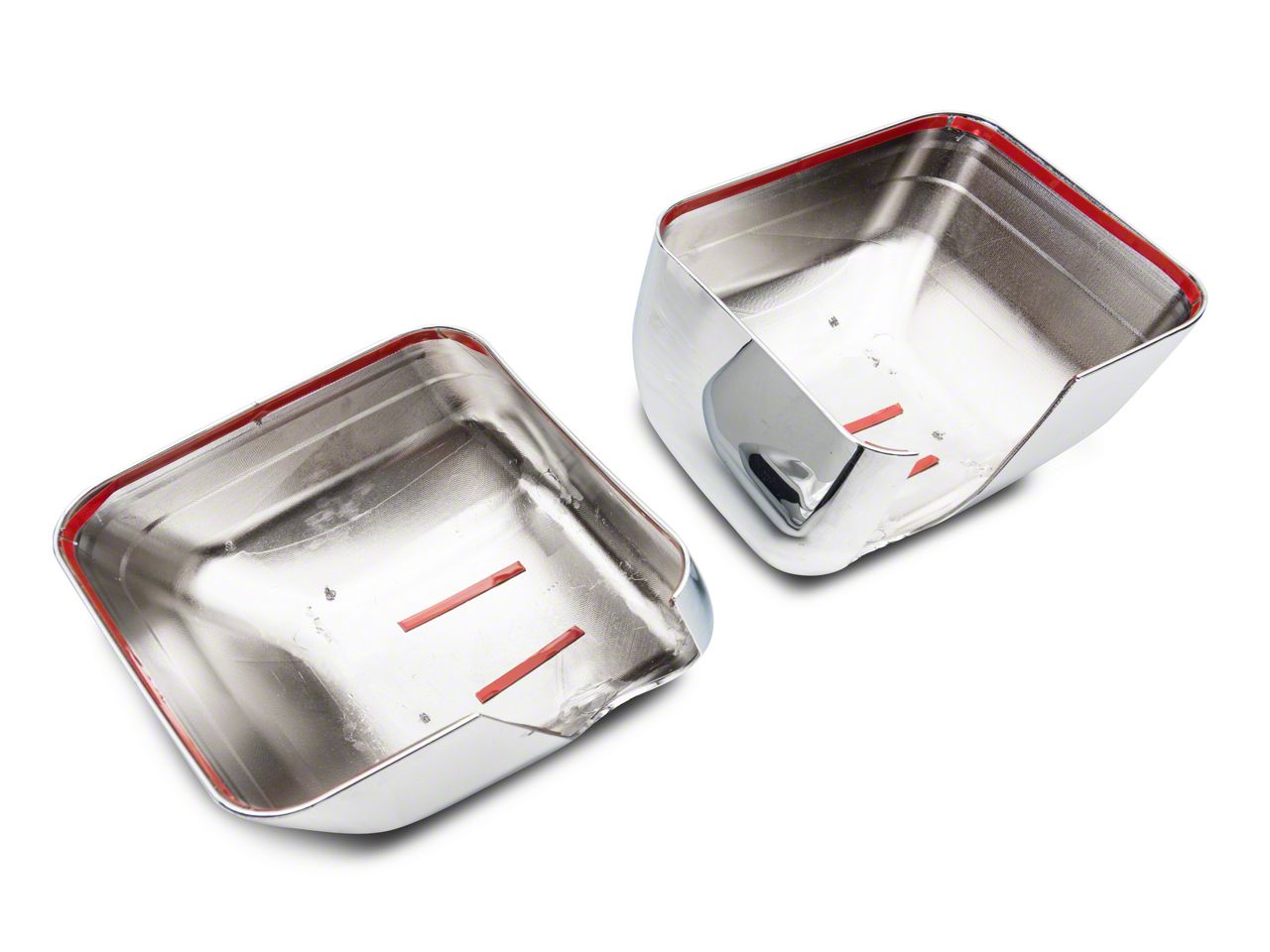 RedRock Jeep Wrangler Mirror Covers; Chrome J150566 (07-18 Jeep