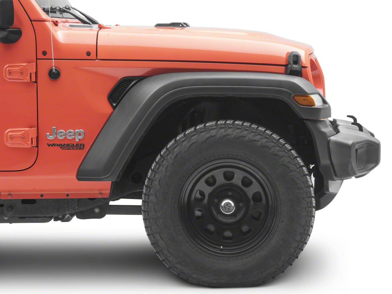 Mopar Jeep Wrangler Fender Flare; Front Right; Black 68585260AA