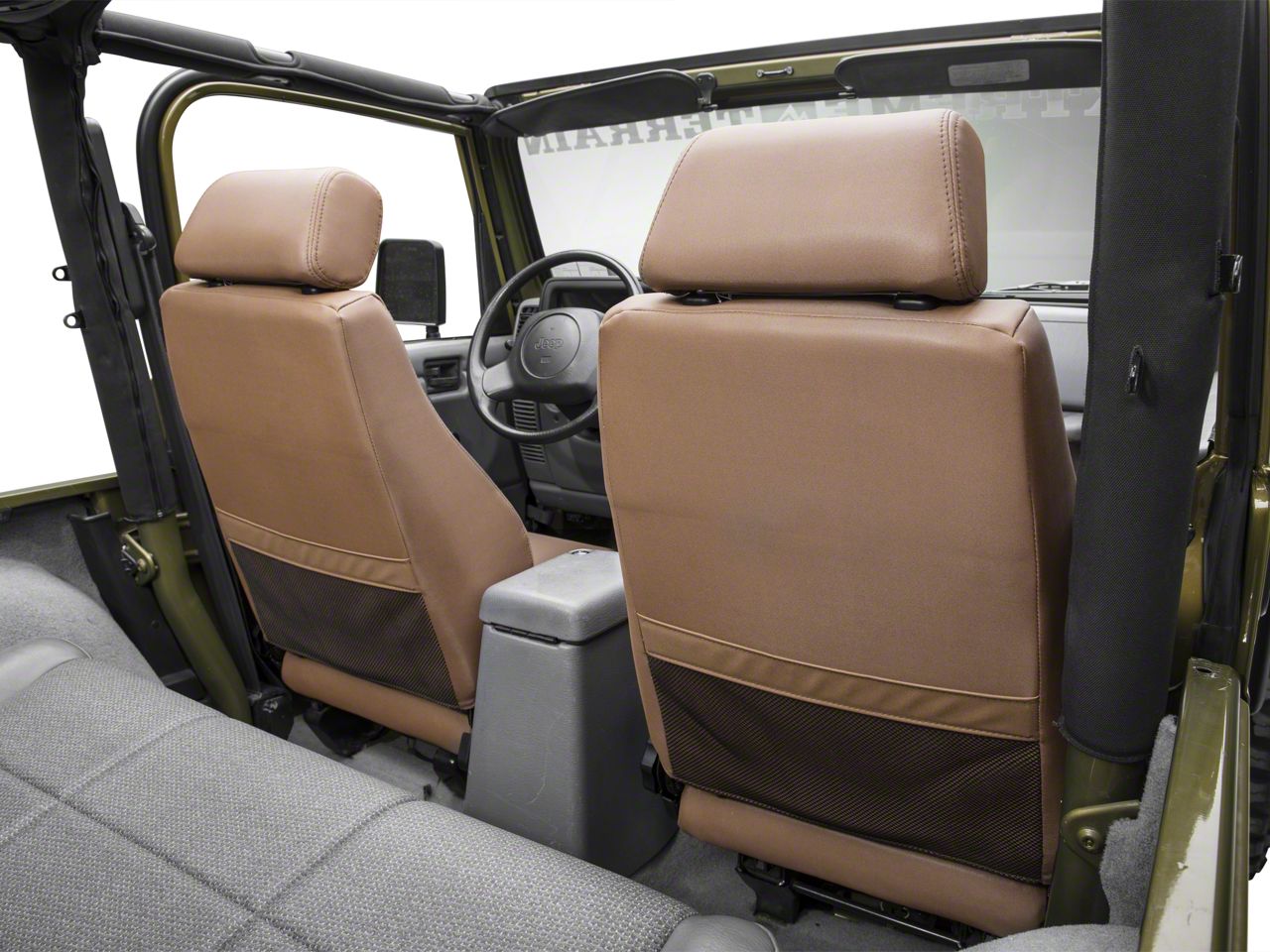 thumbnail image 2 of Smittybilt 41301 Fold And Tumble Rear Seat For Jeep CJ & Wrangler YJ (1955-1995) – Black Vinyl, No-Drill Install 2 of 5