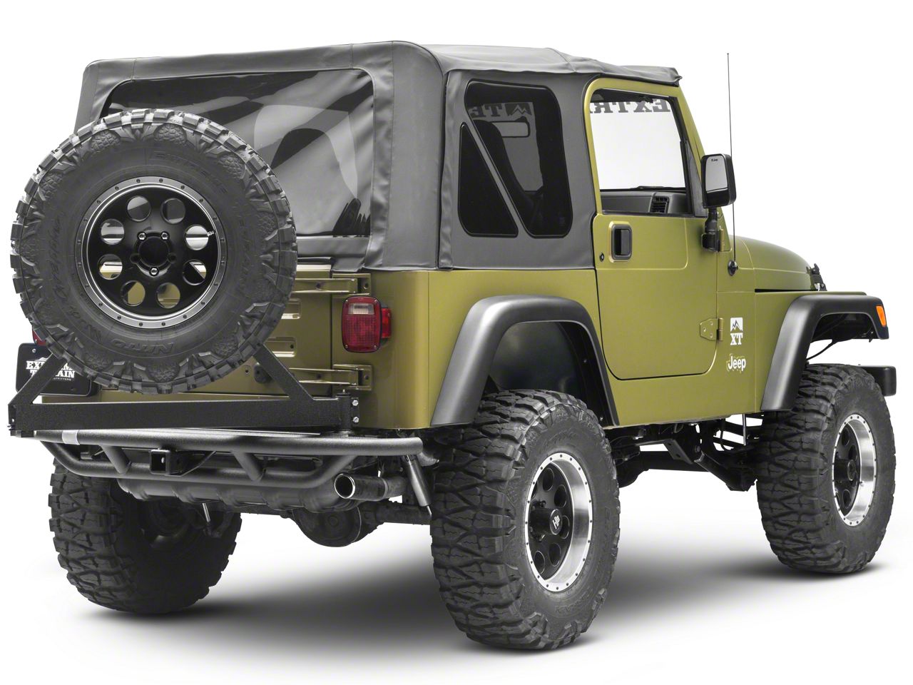 Smittybilt Jeep Wrangler SRC Rear Bumper with Tire Carrier SB76621