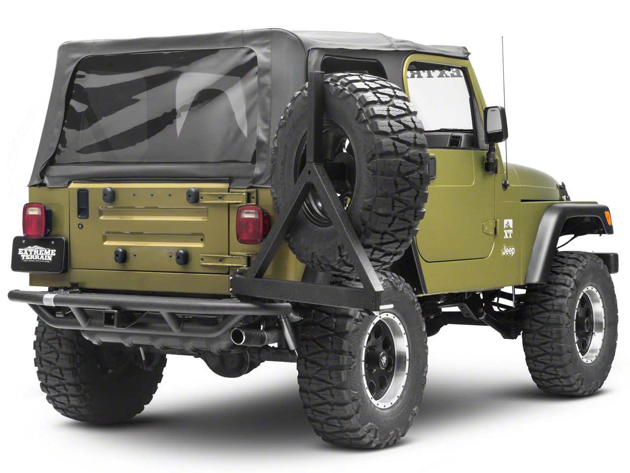 Smittybilt Jeep Wrangler SRC Rear Bumper with Tire Carrier SB76621
