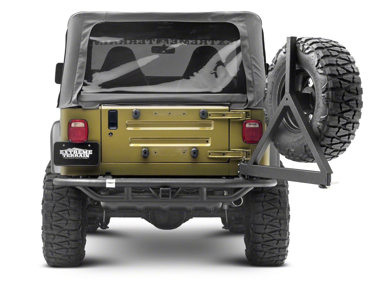 Smittybilt Jeep Wrangler SRC Rear Bumper with Tire Carrier SB76621
