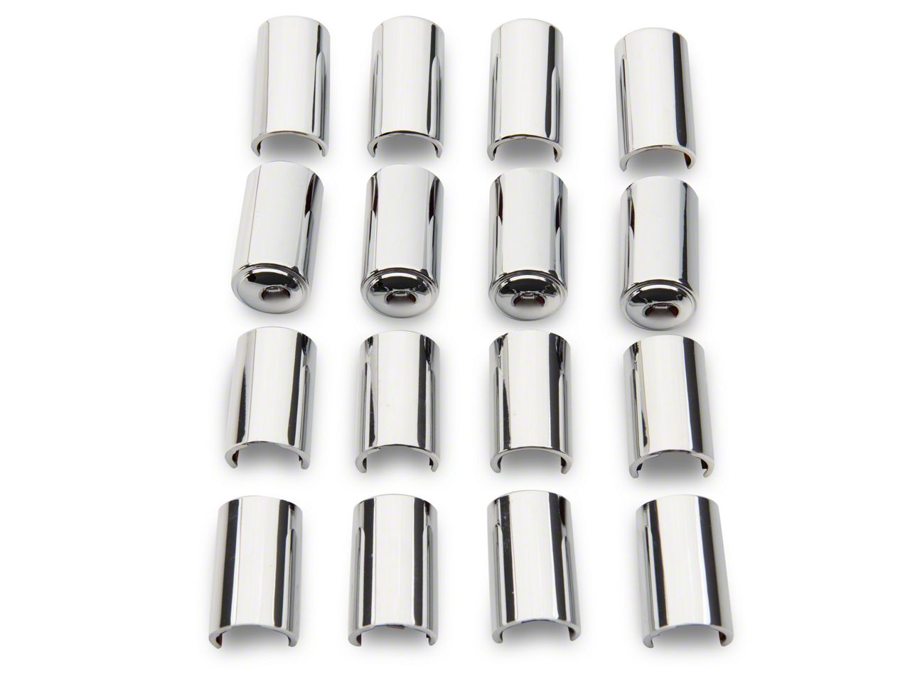 RedRock Jeep Wrangler Door Hinge Covers; Chrome J152403 (07