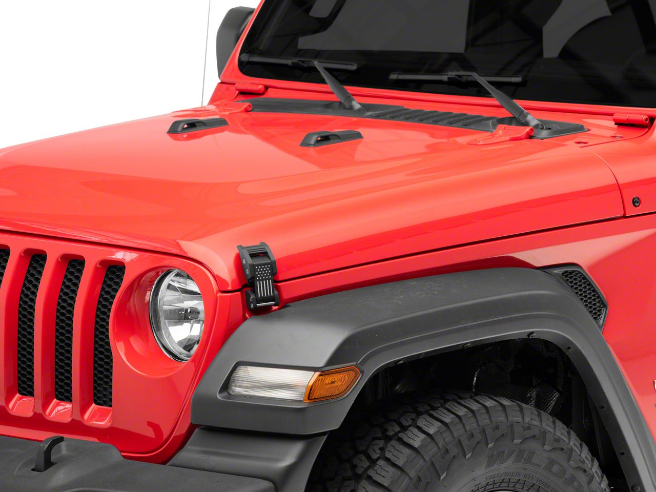 RedRock Jeep Wrangler Old Glory Billet Hood Catch Kit