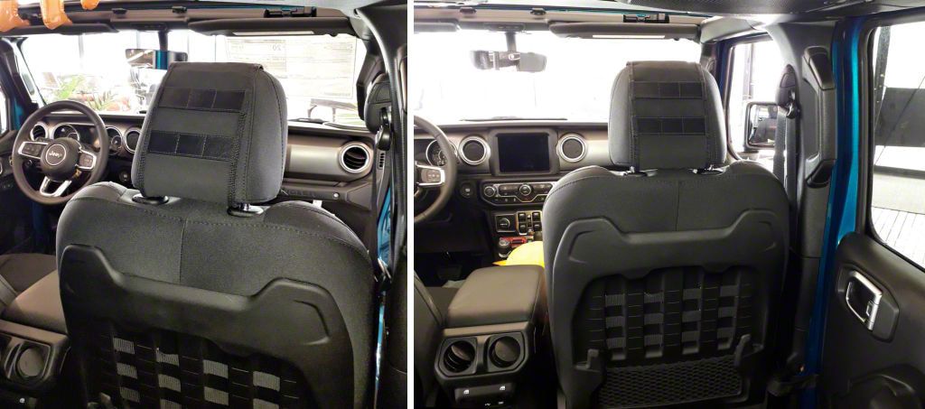 アクセサリー wrangler jk head rest Jeep Wrangler HD MOLLE Headrest Cover; Black (11-18 Jeep