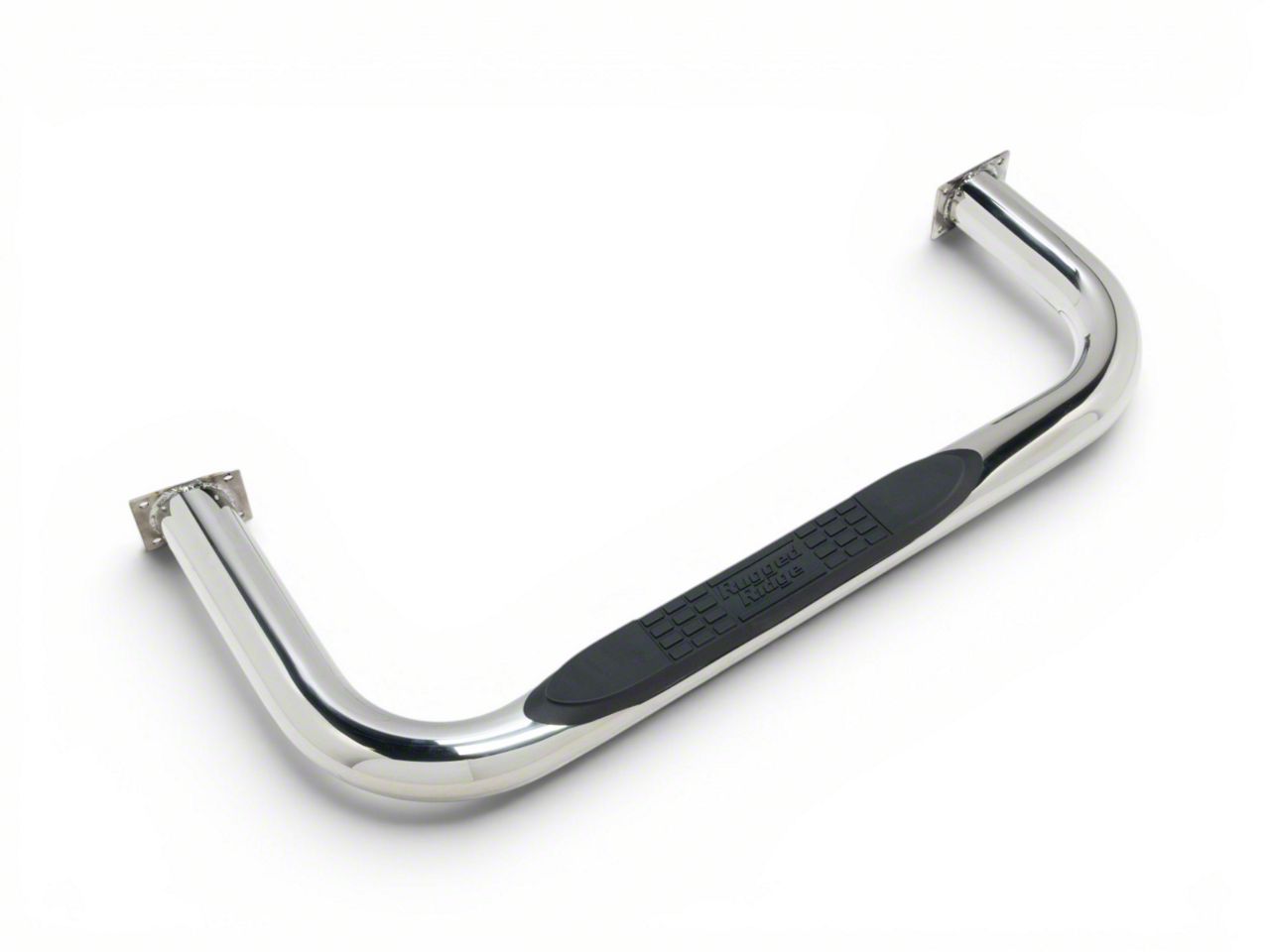 Rugged Ridge Jeep Wrangler Tubular Side Step Bars; Stainless Steel