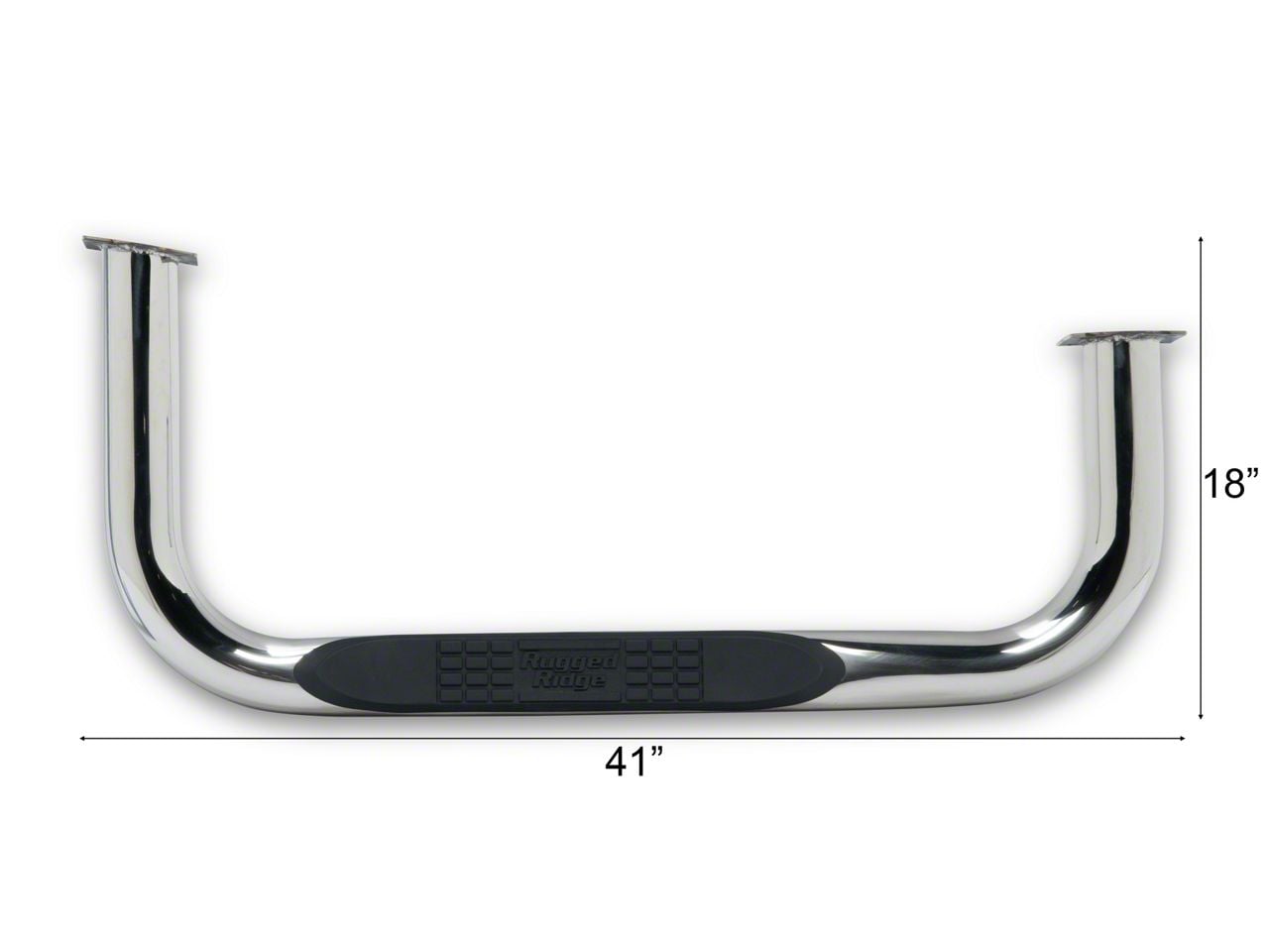 Rugged Ridge Jeep Wrangler Tubular Side Step Bars; Stainless Steel
