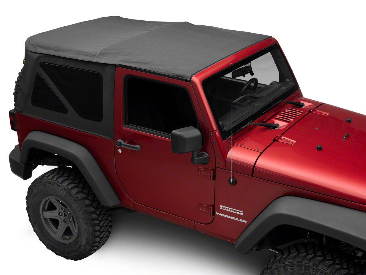 Bestop Jeep Wrangler Supertop NX Soft Top; Black Diamond 54722-35