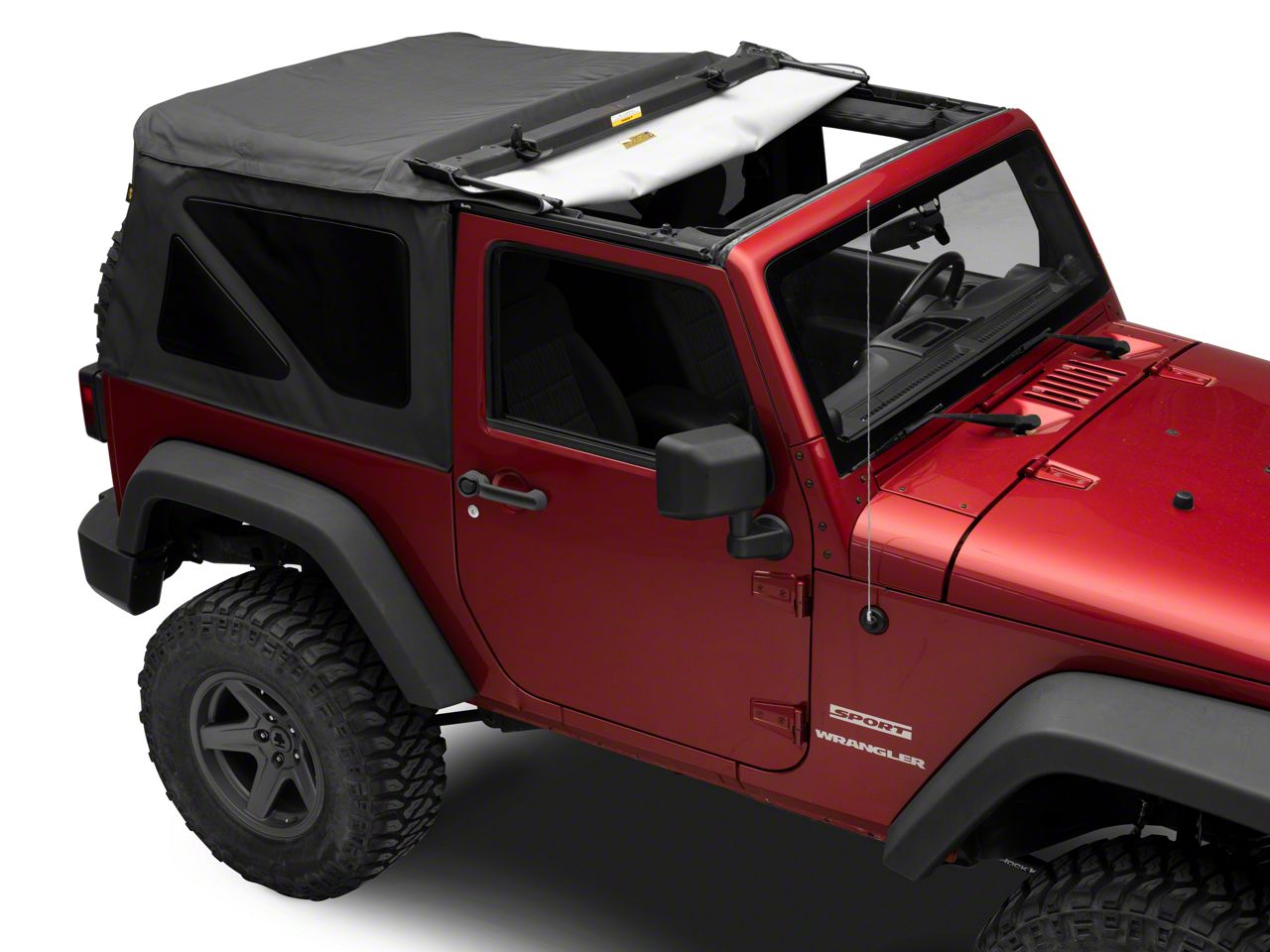 Bestop Jeep Wrangler Supertop NX Soft Top; Black Diamond 54722-35