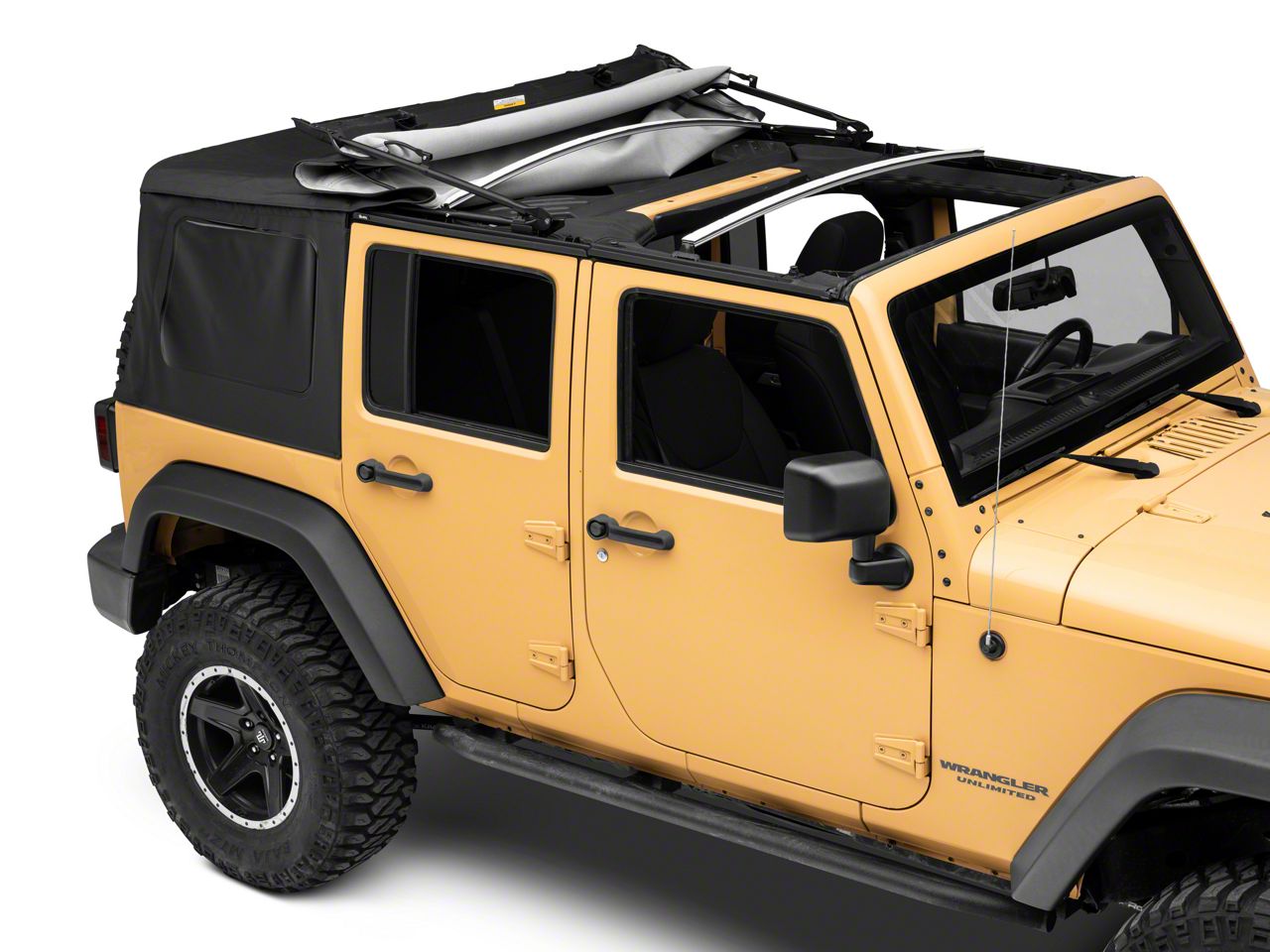 Bestop Jeep Wrangler Supertop NX Soft Top; Black Diamond 54723-35