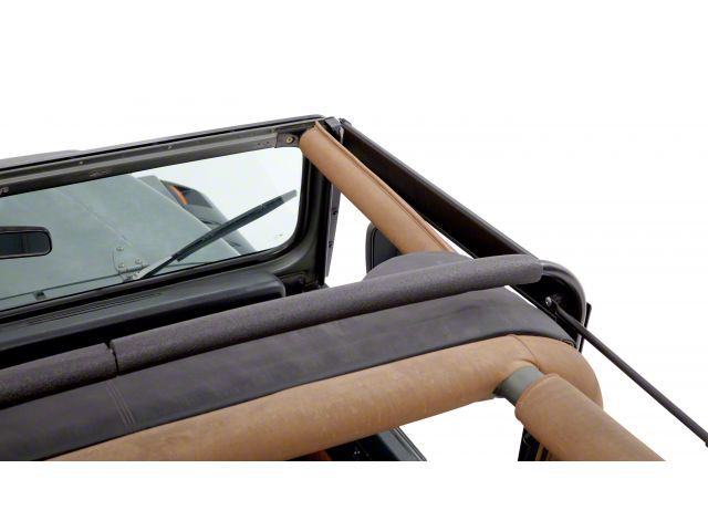 Bestop Jeep Wrangler Supertop NX Soft Top - Black Denim 54601-15